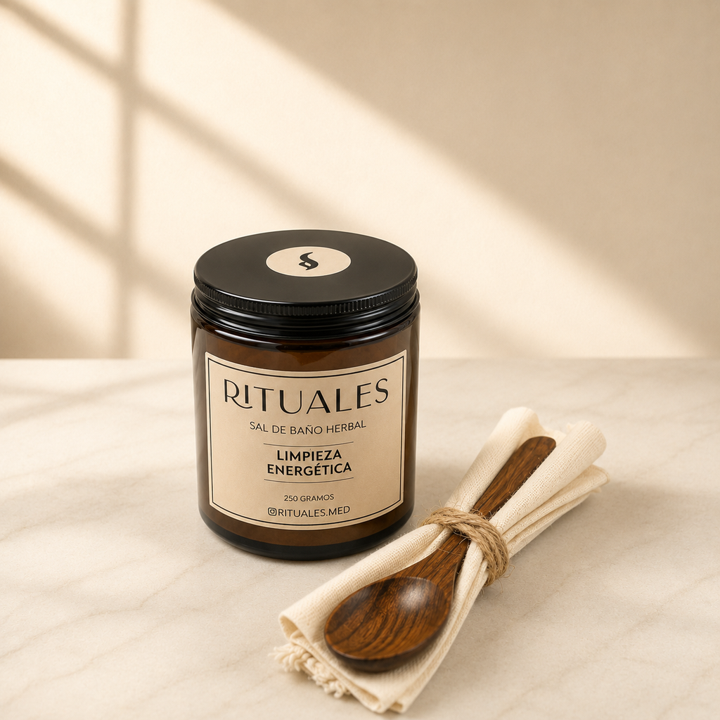 Sal de baño herbal - Limpieza Energética