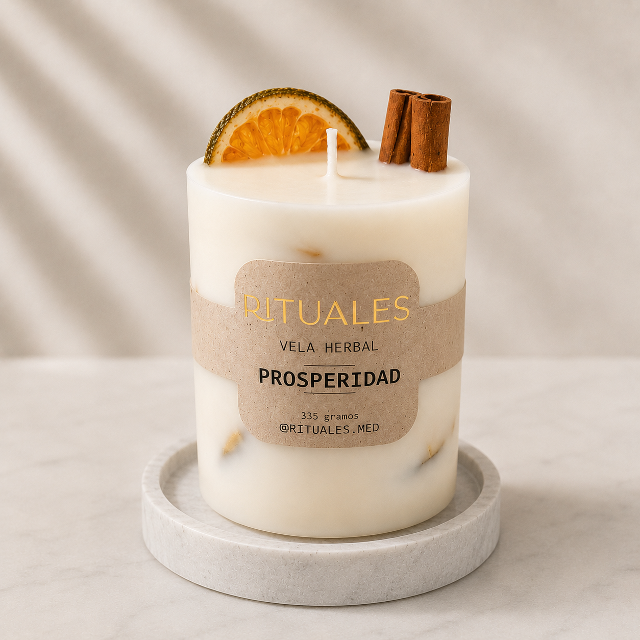 Vela herbal - Prosperidad