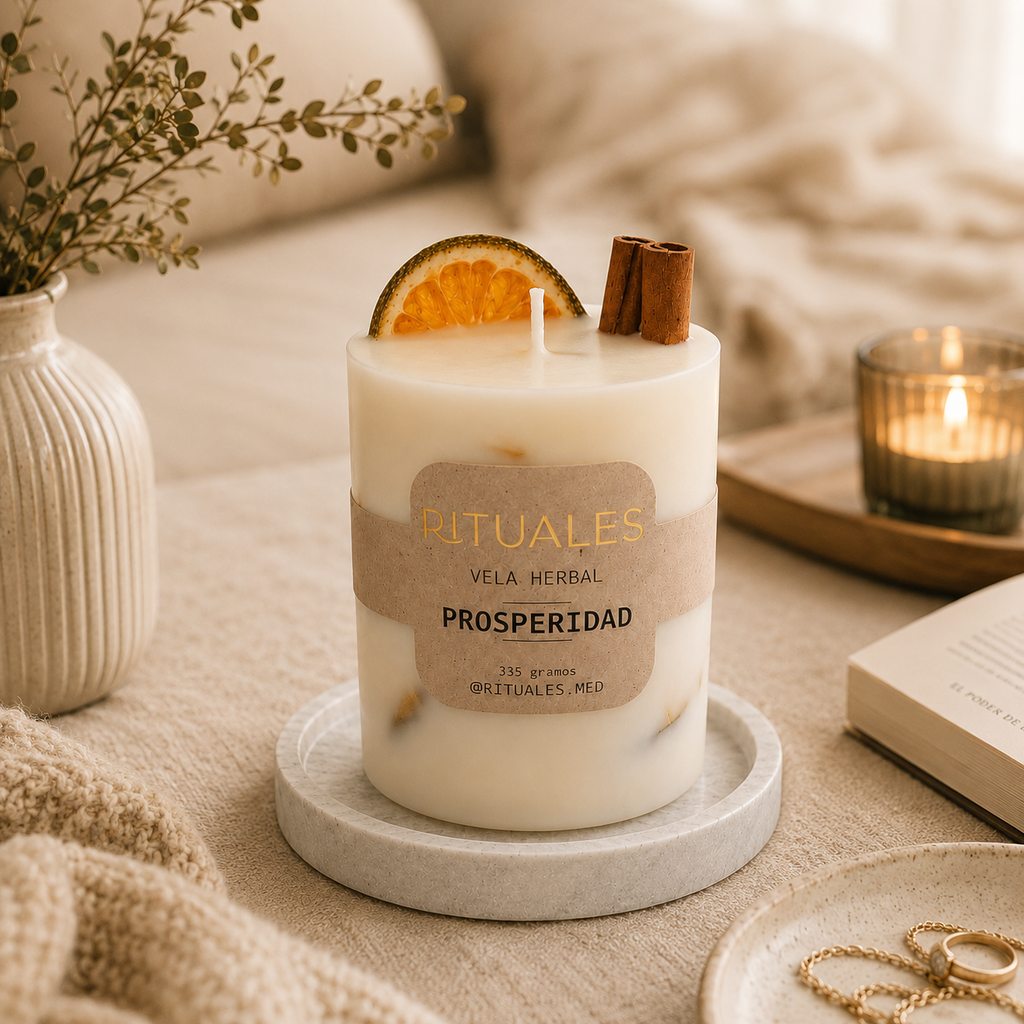 Vela herbal - Prosperidad